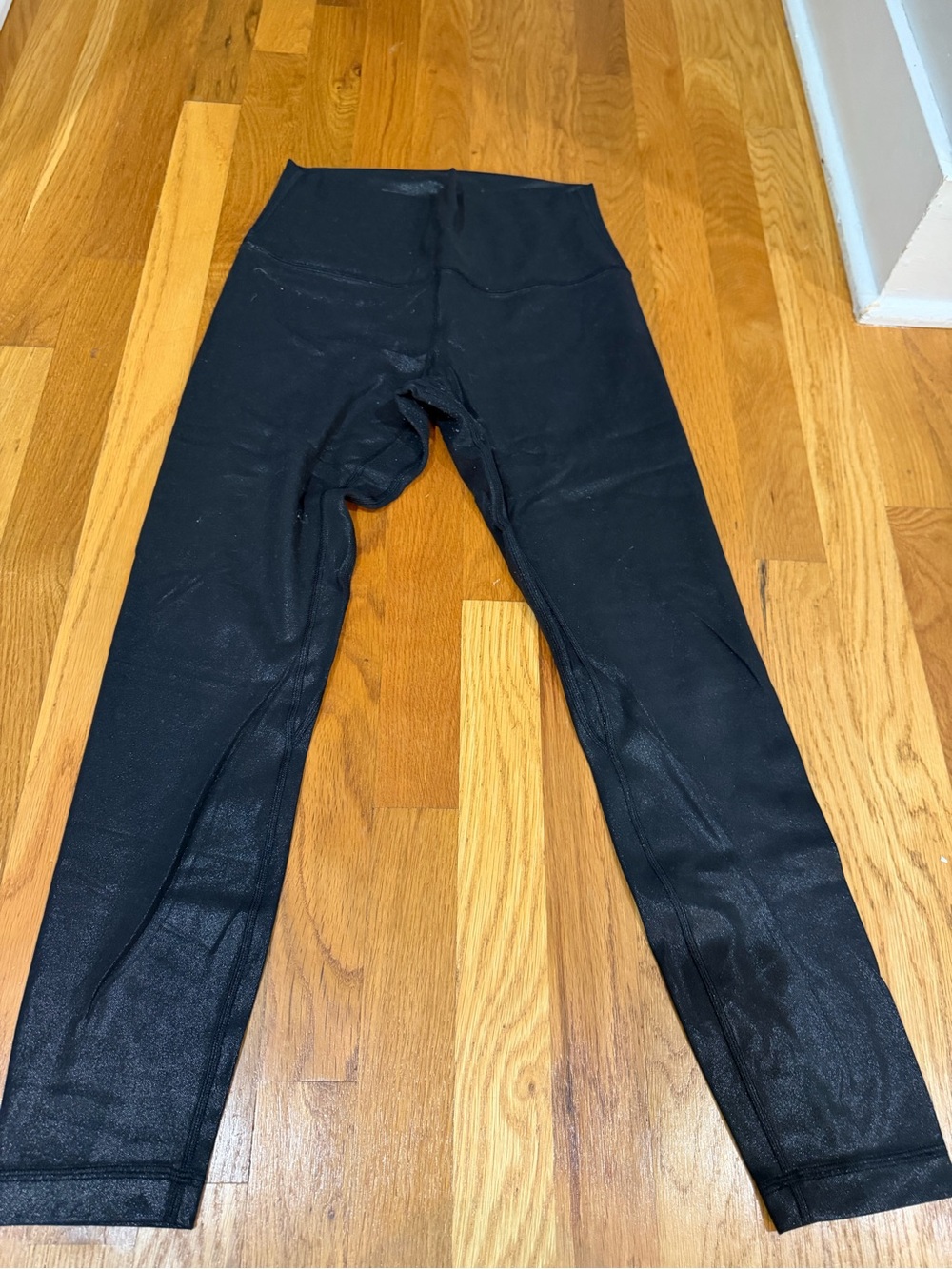 Lululemon Align black shiny leggings